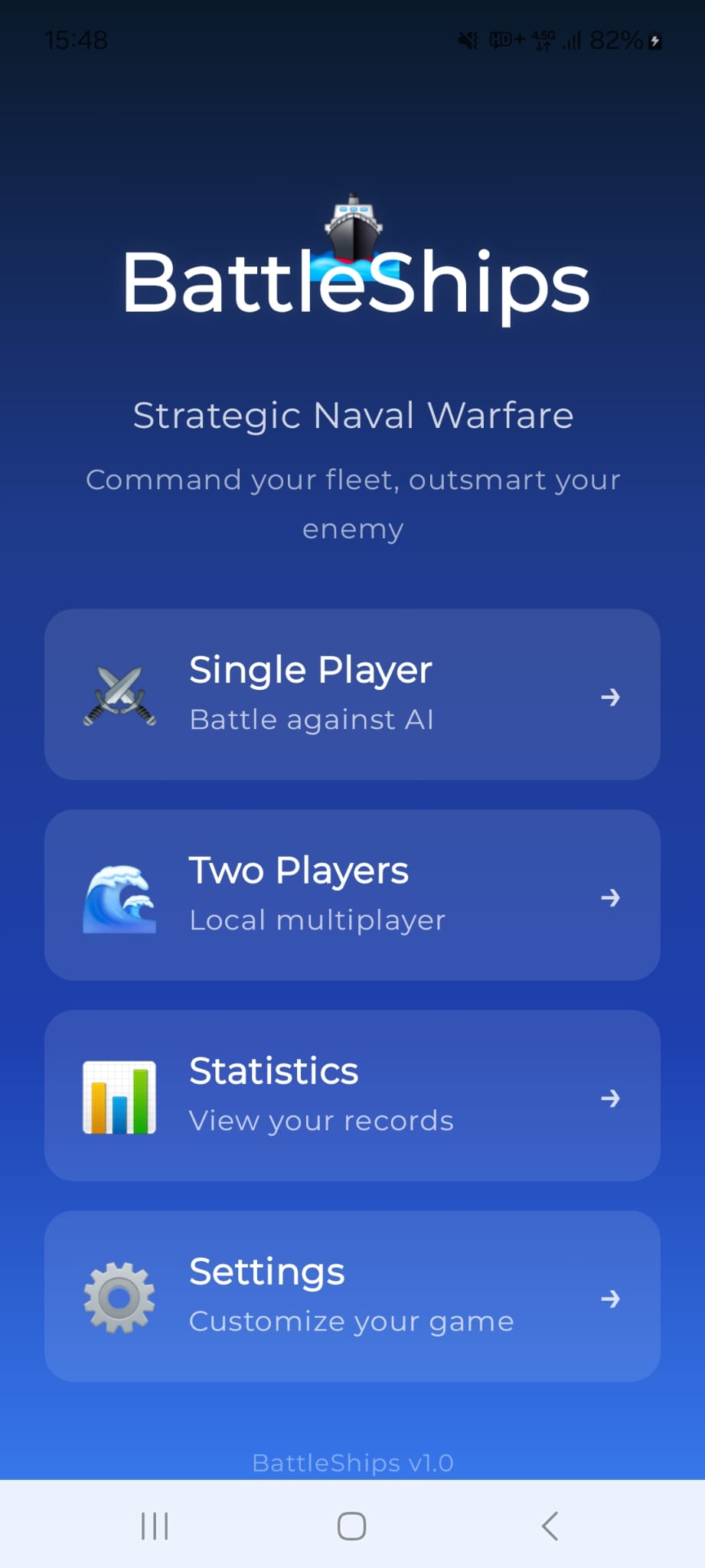 BattleShips Screenshot 1