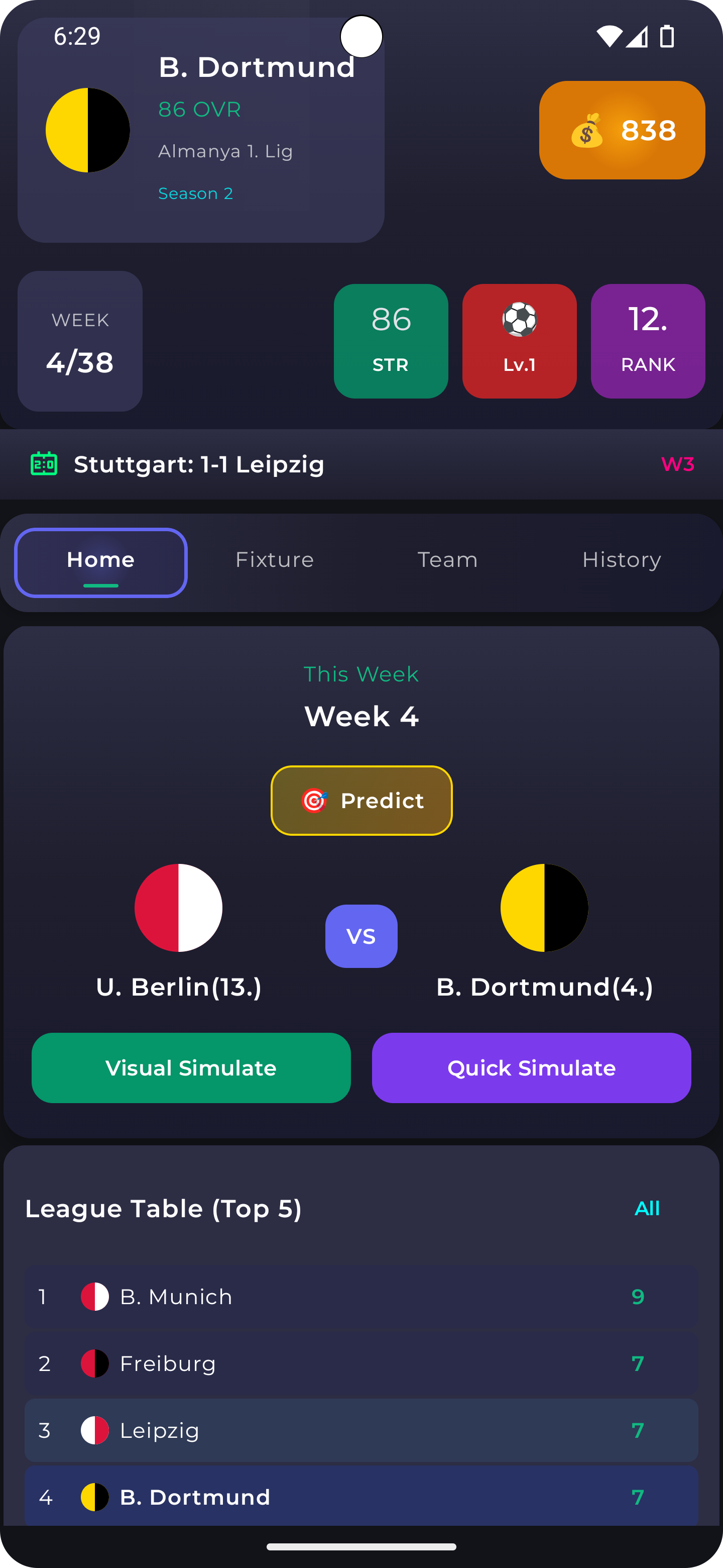 SimuLeague Screenshot 1
